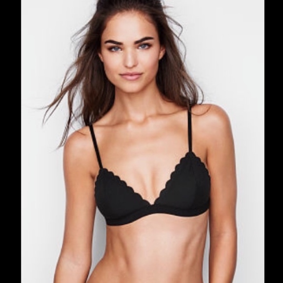 scalloped bralette